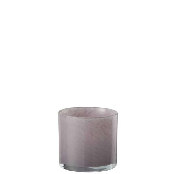 TEALIGHT HOLDER JADE LIGHT PURPLE SMALL