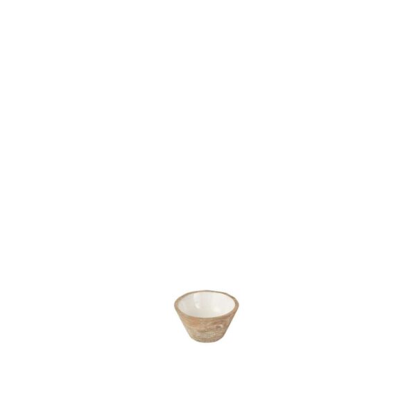 BOWL MANGO WOOD WHITEWASH SMALL