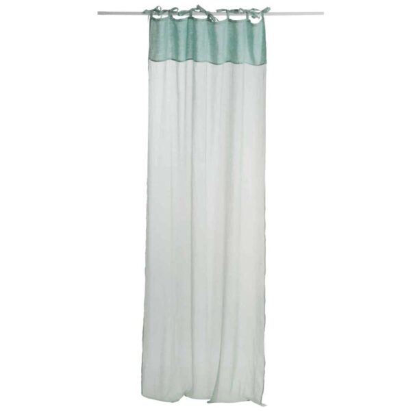 CURTAIN COTTON VOILE+LINEN MINT