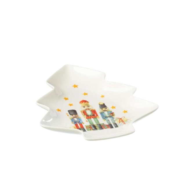 PLATE TREE NUTCRACKER GIFTBOX CERAMICES WHITE