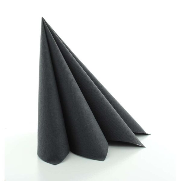 Serviett Tekstil 40X40Cm Sort
