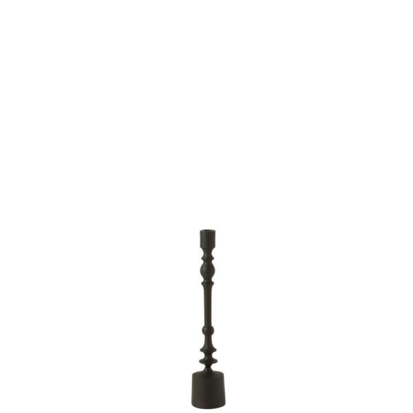 CANDLEHOLDER NEUH ALUMINIUM BLACK LARGE