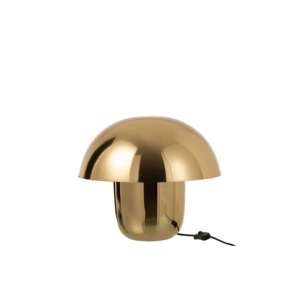 LAMP MUSHROOM IRON GOLD SMALL