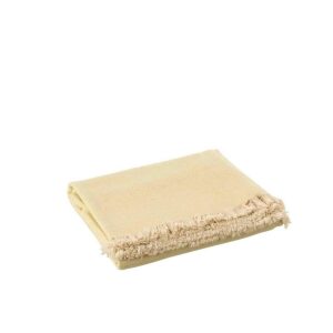 PLAID IRREGULAR COTTON YELLOW/BEIGE