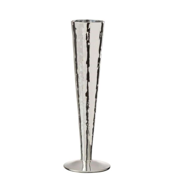 CHAMPAGNE GLASS IRREGULAR GLASS SILVER