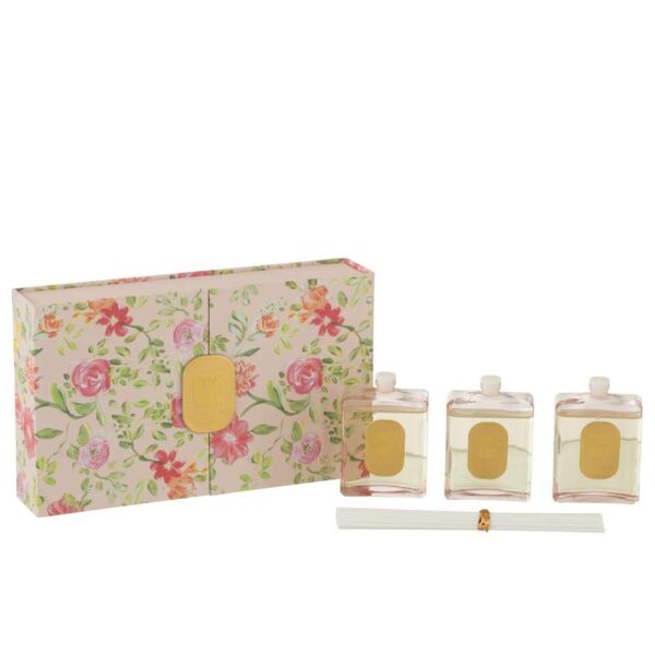 BOX 3 SCENTED OIL HAPPINESS BLOOMS RAIN REEF PINK