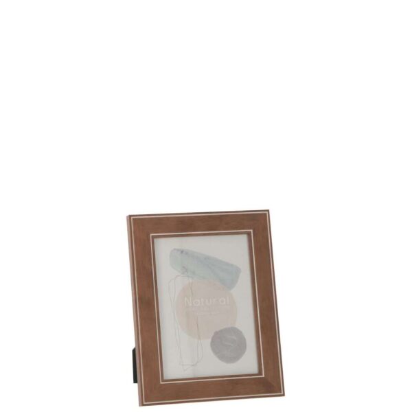 PHOTO FRAME 13X18 LINE DARK BROWN WOOD