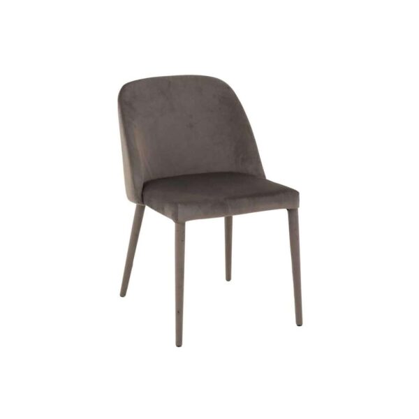 CHAIR CHARLOTTE TEXTILE/METAL MIDDLE GREY