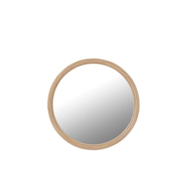 WALL MIRROR ROUND RATTAN/GLASS NATURAL MEDIUM