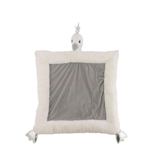 PLAYMAT SWAN PLUSH WHITE/GREY/SILVER