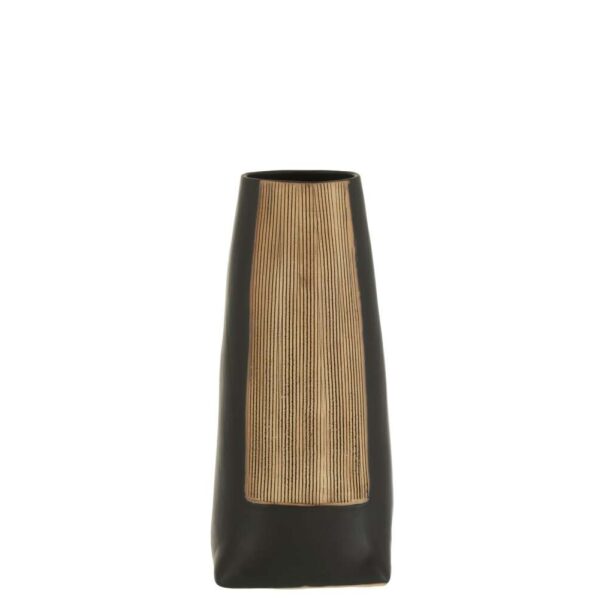 VASE MARIA LONG CERAMIC BLACK SMALL