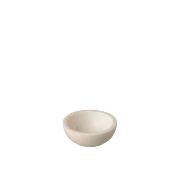 BOWL ROUND MARBLE WHITE