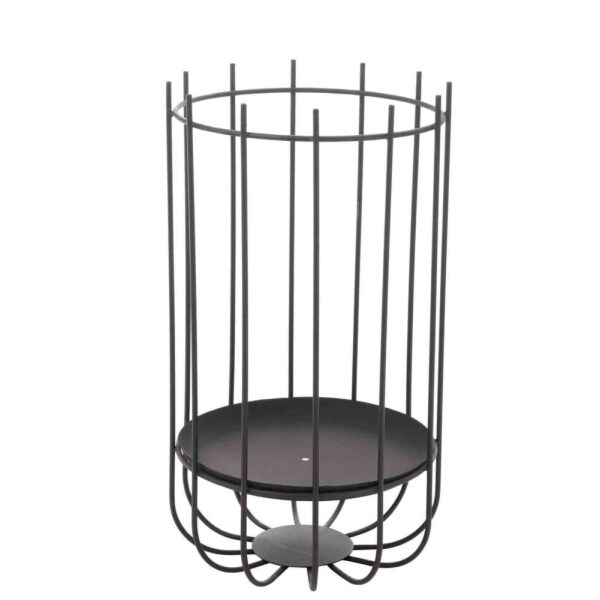 FIRE BASKET HIGH IRON BLACK SMALL