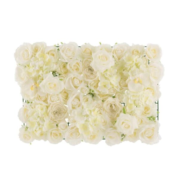 PANEL FLOWERS MIX PLASTIC WHITE
