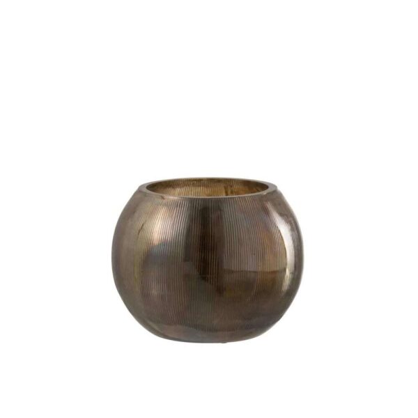 HURRICANE LINES GLASS DARK BROWN LARGE