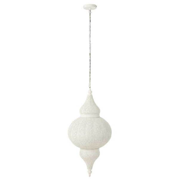 HANGING LAMP BORE METAL WHITE LARGE