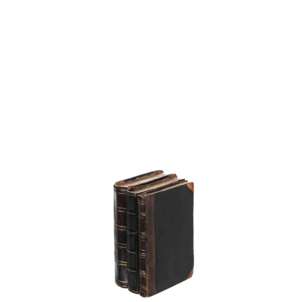 BOOKS POLY BLACK/BROWN SMALL