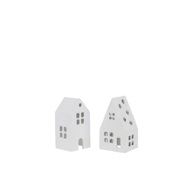 HOUSE COTTON MACHE WHITE ASSORTMENT OF 2