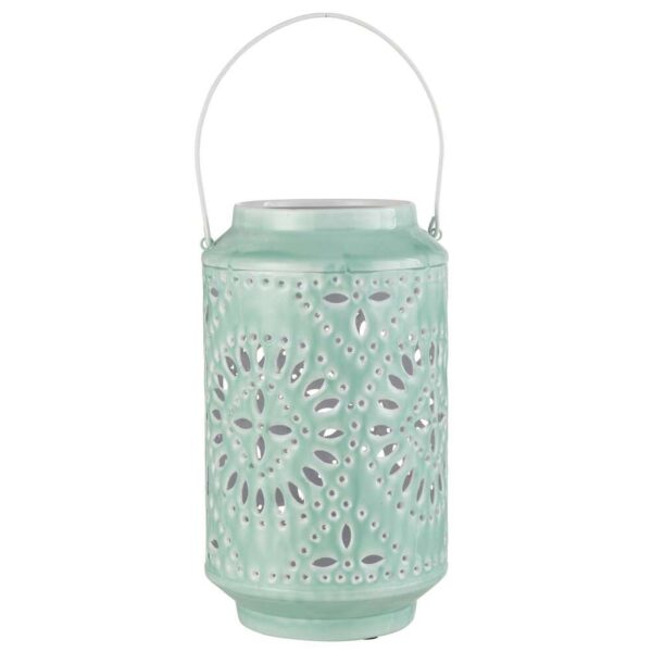 LANTERN HIGH PERFORATED IRON BLUE