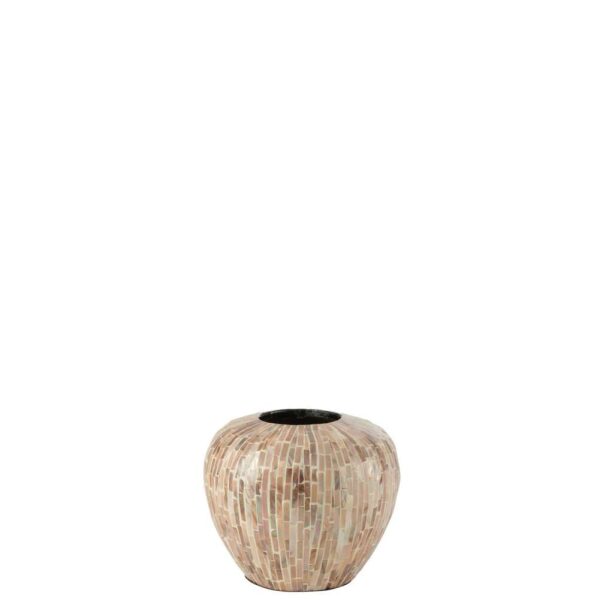 VASE NUYE BALL SHELLS/BAMBOO BEIGE