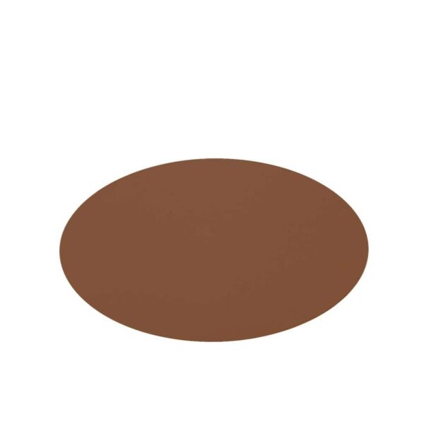 PLACEMAT ROUND PVC COGNAC