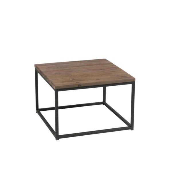 SIDE TABLE WOOD/METAL BROWN+BLACK