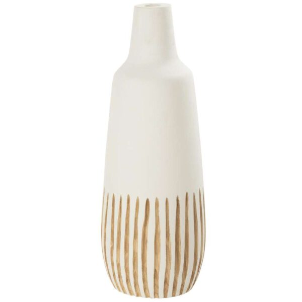 VASE YING WOOD WHITE LARGE