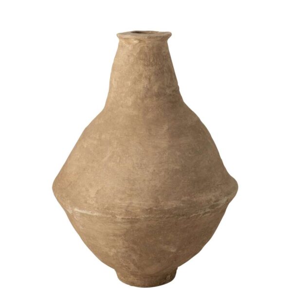 VASE EXTRA-LARGE CHAD PAPIER MACHE BROWN