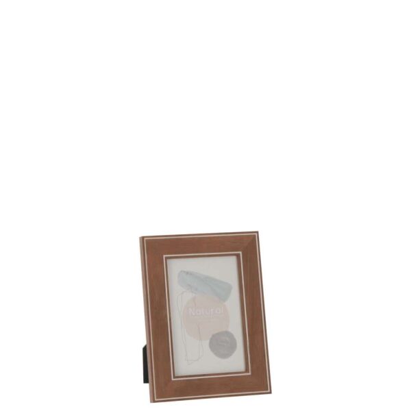PHOTO FRAME 10X15 LINE DARK BROWN WOOD