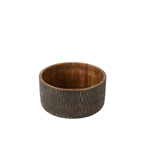 BOWL MANGO WOOD BROWN/BLACK EXTRA LARGE