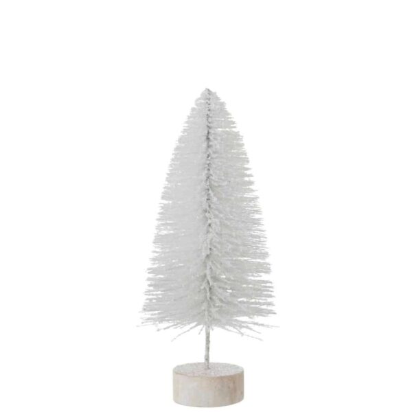CHRISTMAS TREE DECO GLITTER WHITE LARGE