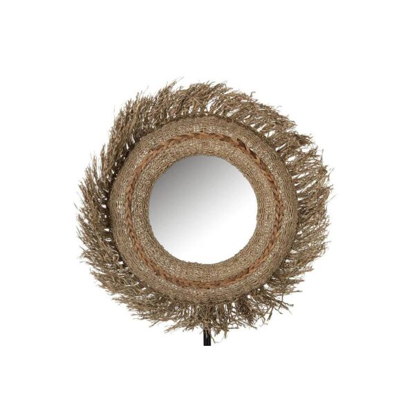 MIRROR MAEL ROUND GRASS NATURAL