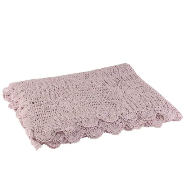 TABLECLOTH MIA LACE COTTON VIOLET