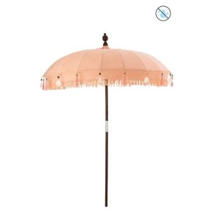 SUNSHADE TASSELS/SHELLS PEACH WOOD DARK BROWN LARGE