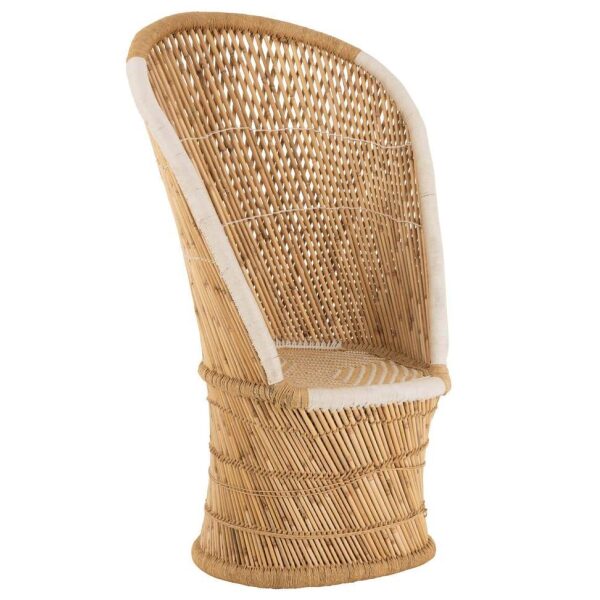 CHAIR BACKREST BAMBOO NATURAL/WHITE ADULT