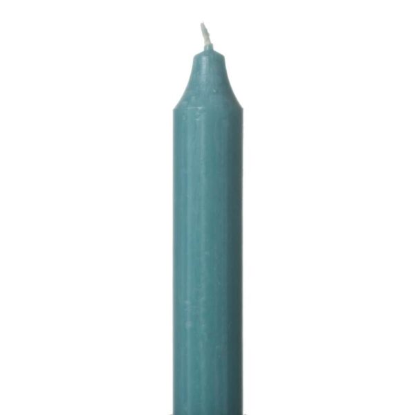 Kronelys Rustikk 2,2X30Cm 33 Turkis