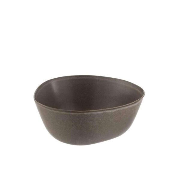 BOWL LOUISE CERAMIC BROWN LARGE