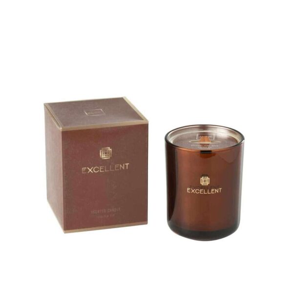 SCENTED CANDLE EXCELLENT SIBERIA FIR BROWN MEDIUM-80U