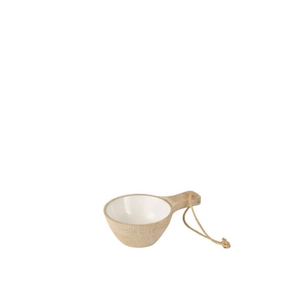 BOWL CORD MANGO WOOD WHITEWASH