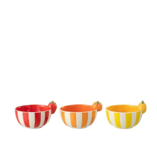 BOWL FRUIT DOLOMITE MIX ASSORTMENT OF 3