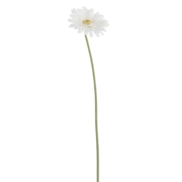 GERBERA FRESH TOUCH PLASTIC WHITE