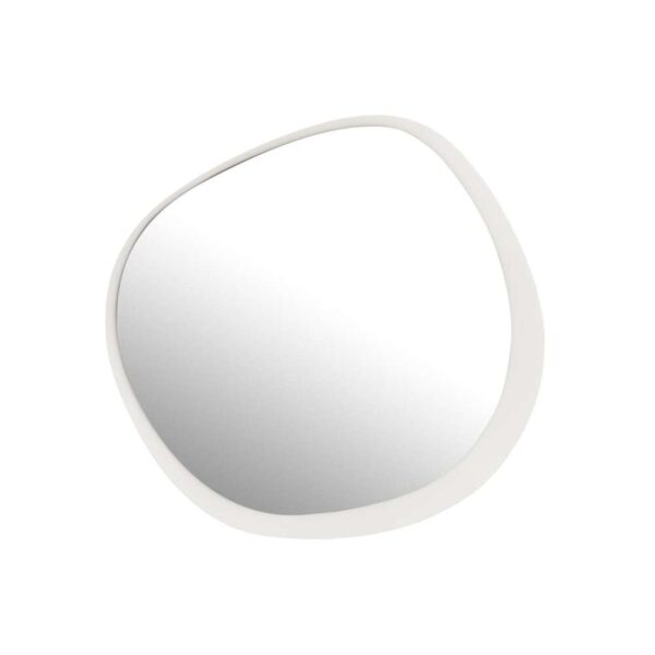 WALL MIRROR ROUND METAL/GLASS WHITE LARGE