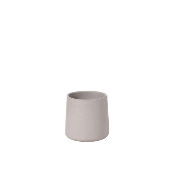 FLOWER POT ROUND CERAMIC GREY SMALL
