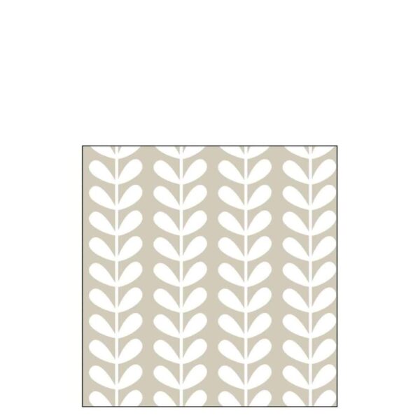 PACK 20 NAPKINS ABSTRACT PAPER TAUPE LARGE