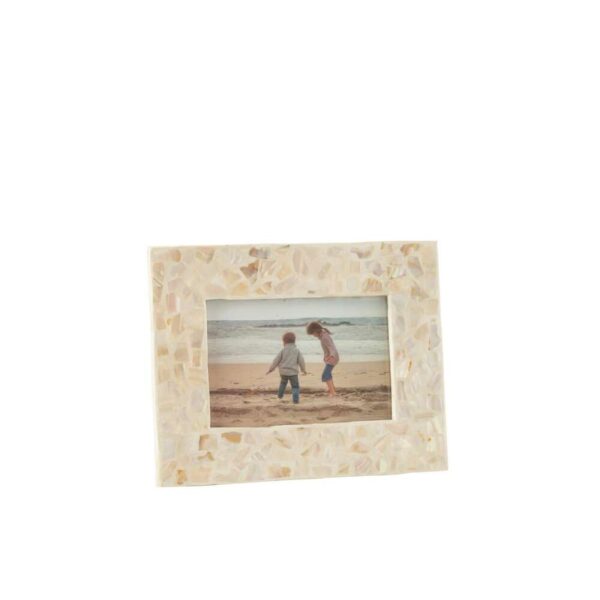 PHOTOFRAME NUYE SHELLS/MDF IVORY 10x15cm