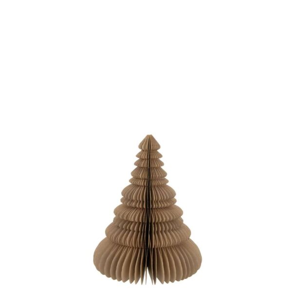 CHRISTMAS TREE FOLDING PAPER BEIGE MEDIUM