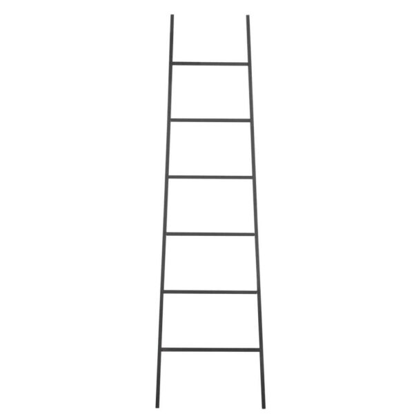 LADDER 6 STEPS METAL BLACK