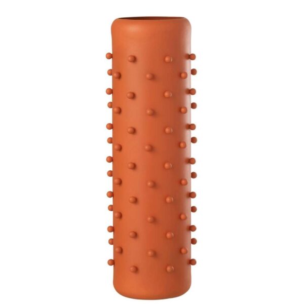 VASE CACTUS IRON ORANGE