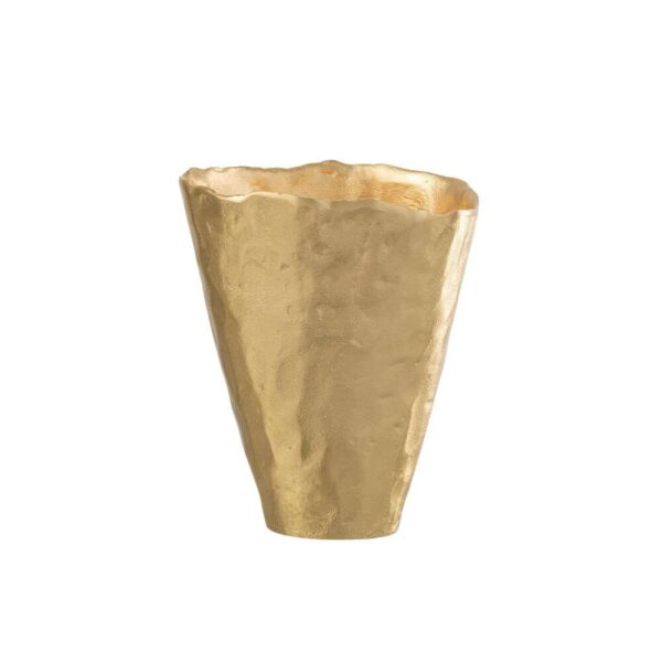 VASE IRREGULAR ALUMINIUM GOLD