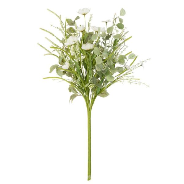 BOUQUET MIX FLOWERS ARTIFICIAL WHITE